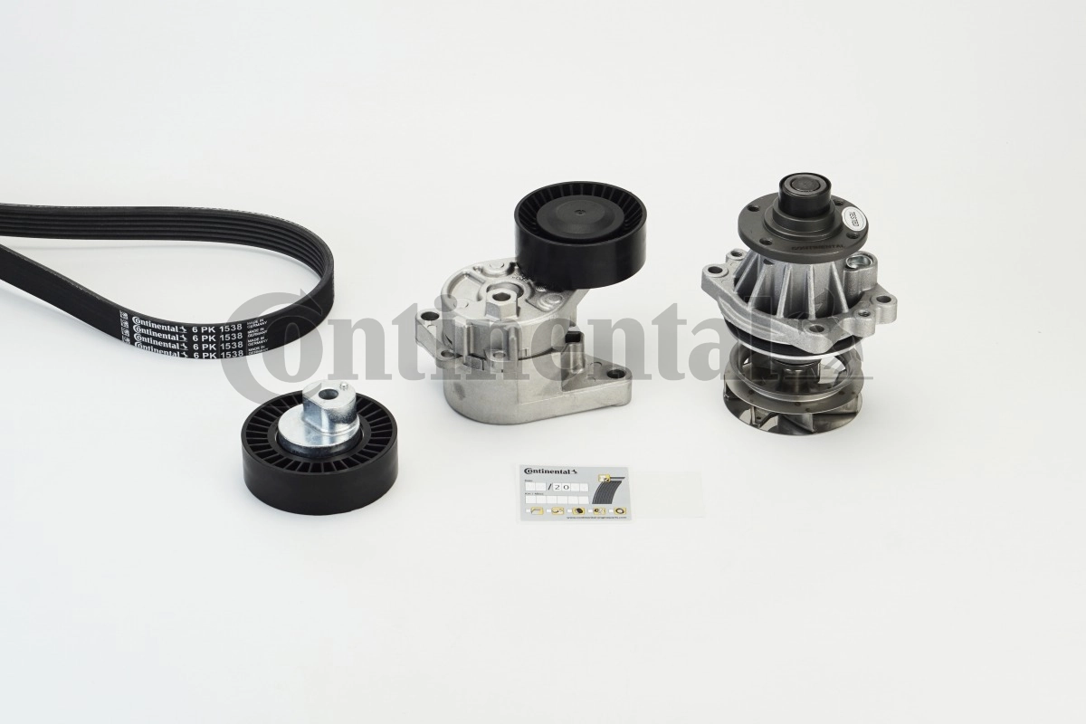 Water Pump + V-ribbed Belt Kit